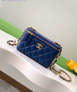 Chanel Bag The 24K pearl makeup bag is super luxurious, made of high-quality sheepskin mater 68ngsbjz
