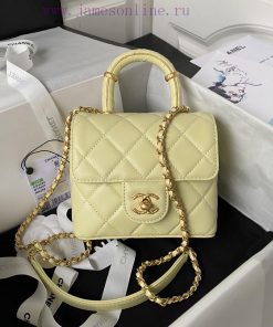 Chanel Bag Chanel 23S new AS4035 handle flip bag made of lambskin, this season's super popul oi0ve3yg