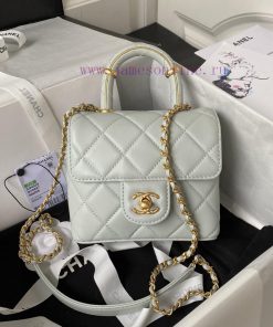 Chanel Bag Chanel 23S new AS4035 handle flip bag made of lambskin, this season's super popul le597567