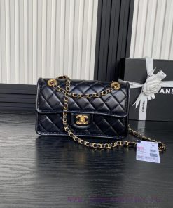 Chanel Bag Chanel 24K Tofu Bun AS5225 Classic Style Perfect MatchSheepskin paired with a gol zgiq3uni