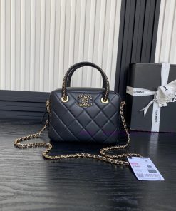 Chanel Bag Chanel ️ 25C Woven Handle AS5300 Texture Full Sheepskin with Old Metal Woven Logo wdnl3x8a