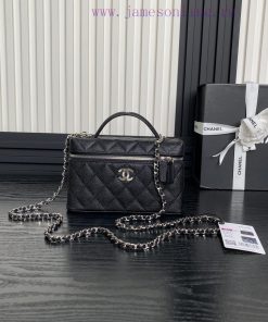 Chanel Bag Chanel 25C Silver Chain A4414 Logo Handheld Backpack with One Shoulder calf leath w6rwoto0
