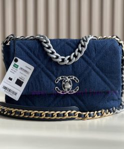 Chanel Bag 𝟮𝟮𝙎 Denim denim 𝟭𝟵𝘽𝙖𝙜𝗰𝗼𝗼𝗹 𝗰𝗼𝗹 denimStar Li Yuchun, the same style of Kusa Royal S fi1l3zzc