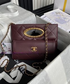 Chanel Bag Chanel ️ 24B Autumn/Winter Collection Premium Banquet Bag AS5038 Small Size 🪽 She 3qg6a614