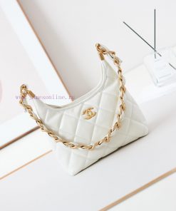 Chanel Bag 24A Advanced Handicraft Workshop Series HoboOil wax sheepskin, vintage antique go gom7fydh