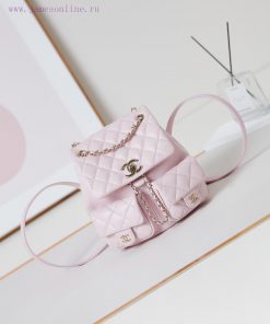 Chanel Bag The 24B super popular double backpack is very small in size, almost the same size bybi2tl2