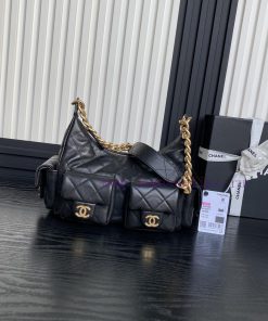 Chanel Bag  Chanel 🧩 25C early spring series AS5339 Hoho hippie bag with double bag opening 9adxazro