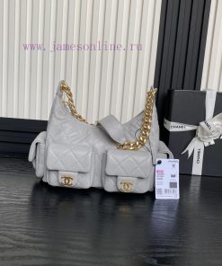 Chanel Bag  Chanel 🧩 25C early spring series AS5339 Hoho hippie bag with double bag opening kyqnmd02