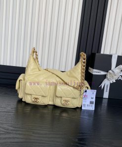 Chanel Bag  Chanel 🧩 25C early spring series AS5339 Hoho hippie bag with double bag opening 1lz4pfn8