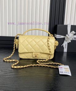 Chanel Bag Chanel 25C Early Spring Collection CF Woven Knot Handbag AS5317Sheepskin paired w c05yu0lv