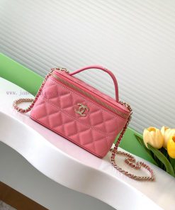 Chanel Bag 25C mouth red envelope exquisite and compact chain hand-held bag, made of granula atgnf7n4