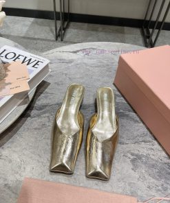 MIU MIU 24 Spring/Summer New Collection Retro Square Head Thick Heel Cool DragSimple yet claf3abk3ba