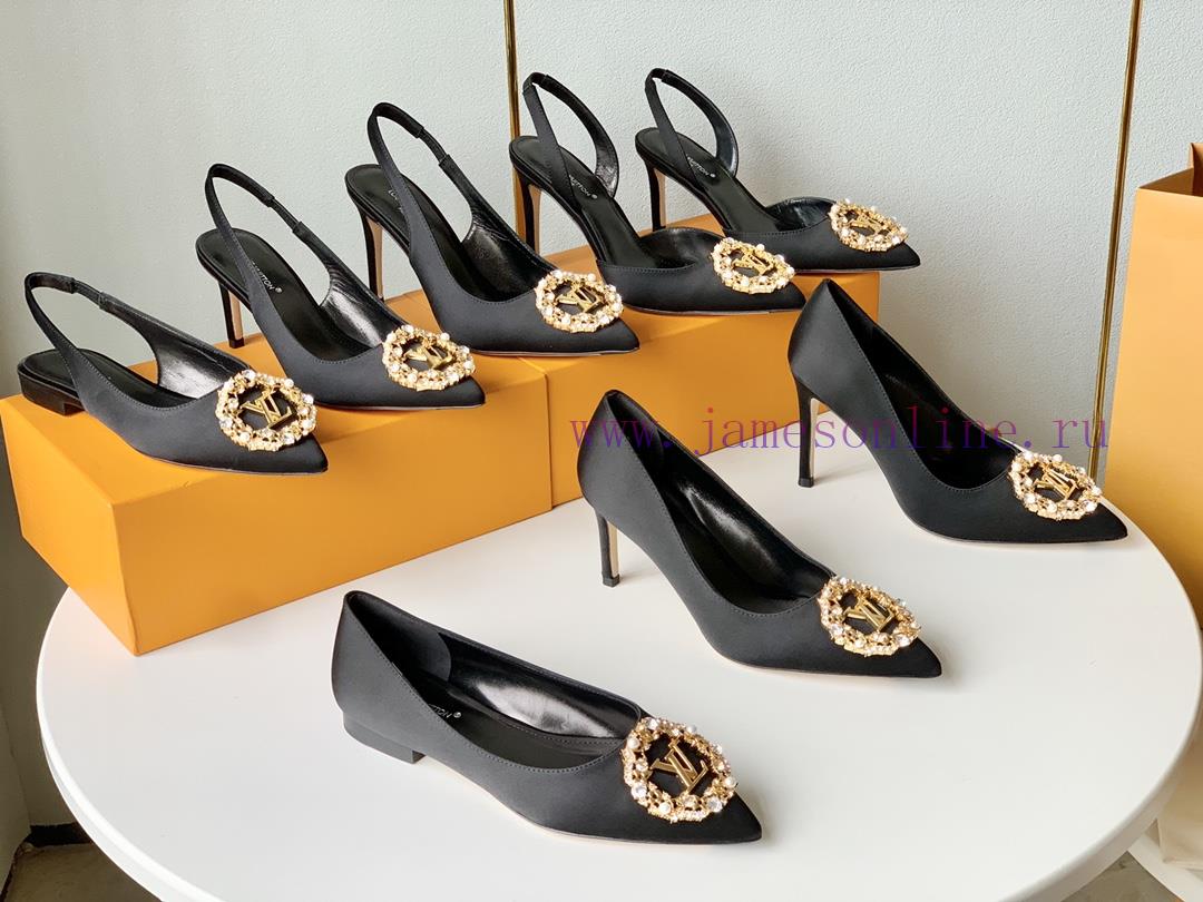 Single shoe/rear hollow sandals 350Loui * Vuitton * L ️ Donkey Home 🫧 24 New Silk Diamond Bu5vwgctr5 - Image 2