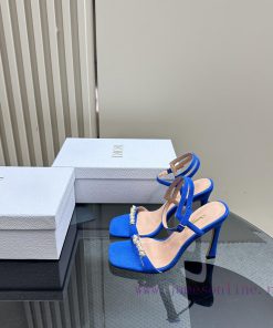 Dior/Dior 24S Spring/Summer New Product Pearl Strap High Heel SandalsThe fabric is imported j24ziaw1