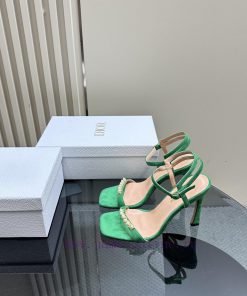 Dior/Dior 24S Spring/Summer New Product Pearl Strap High Heel SandalsThe fabric is imported r2dq8zya