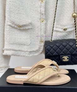 Chanel | 24P Spring/Summer New ProductsDouble C diamond grid clip on flip flopsSummer flip f8hmzf527
