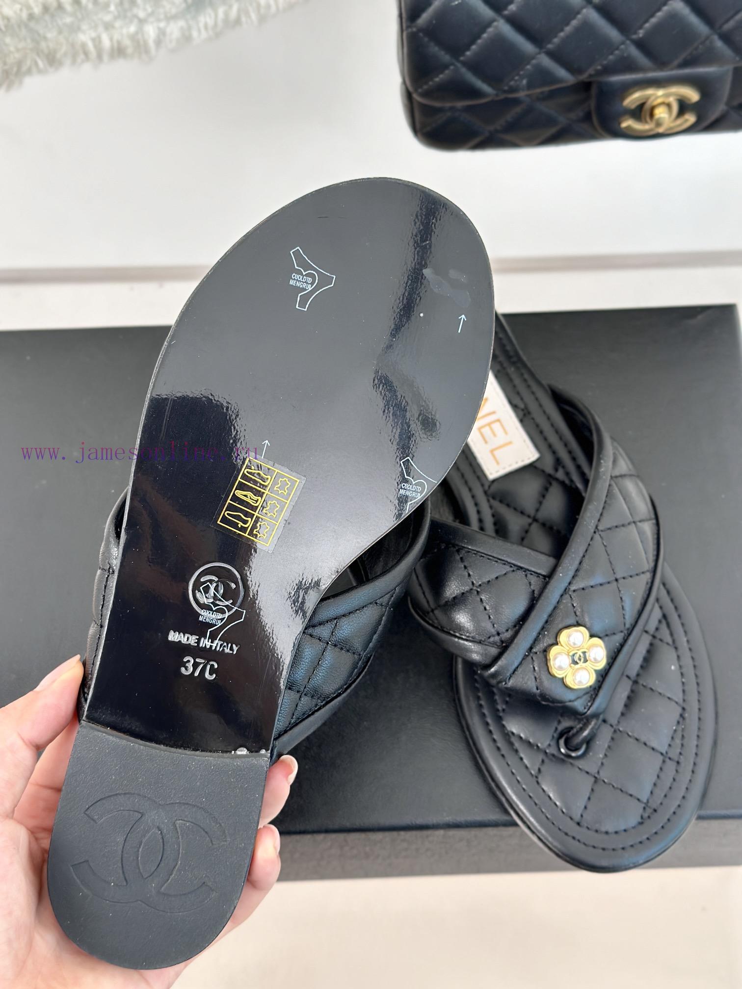 Chanel | 24P Spring/Summer New ProductsDouble C diamond grid clip on flip flopsSummer flip ffkzxvgop - Image 10