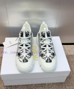 Dior classic thick soled lace up white shoes, Dior spring and summer new color D-CONNECT chll02x1ui3