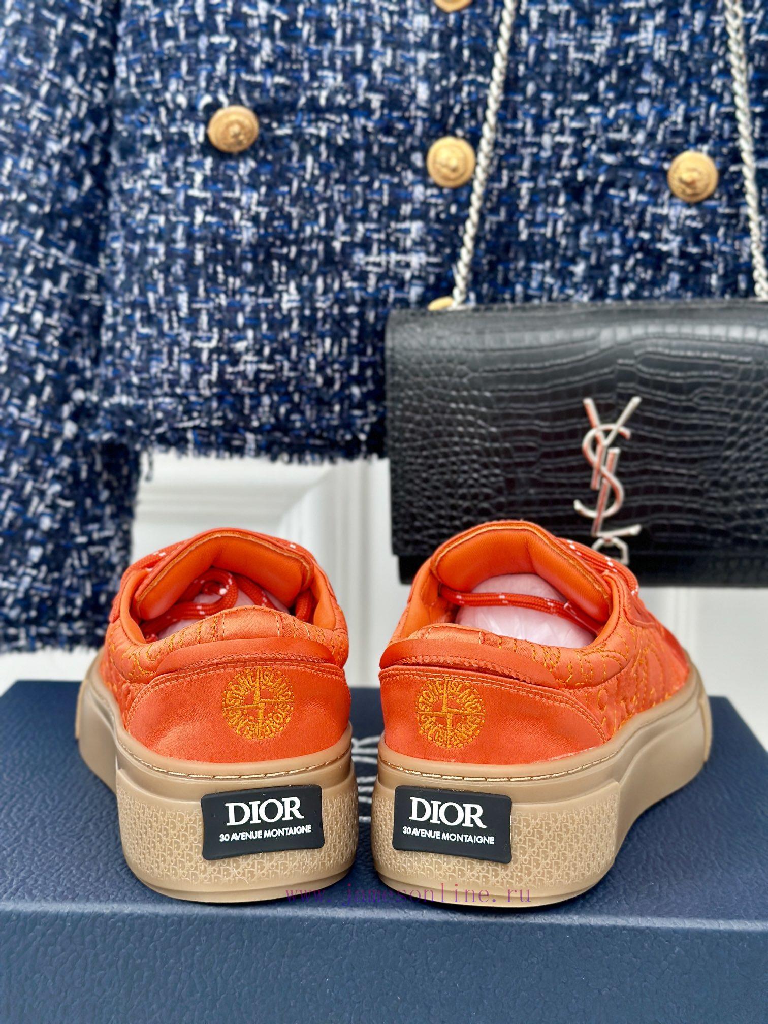 Male size 10DIOR/Dior Stone Island collaboration classicThick soled couple's casual board shery1xy4q - Image 7