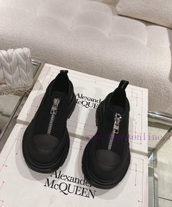 Top qualityMcq * McQueen 2023 new front zipper thick soled shoesBeef Noodle Sheep IP Bottom 1npu4coc