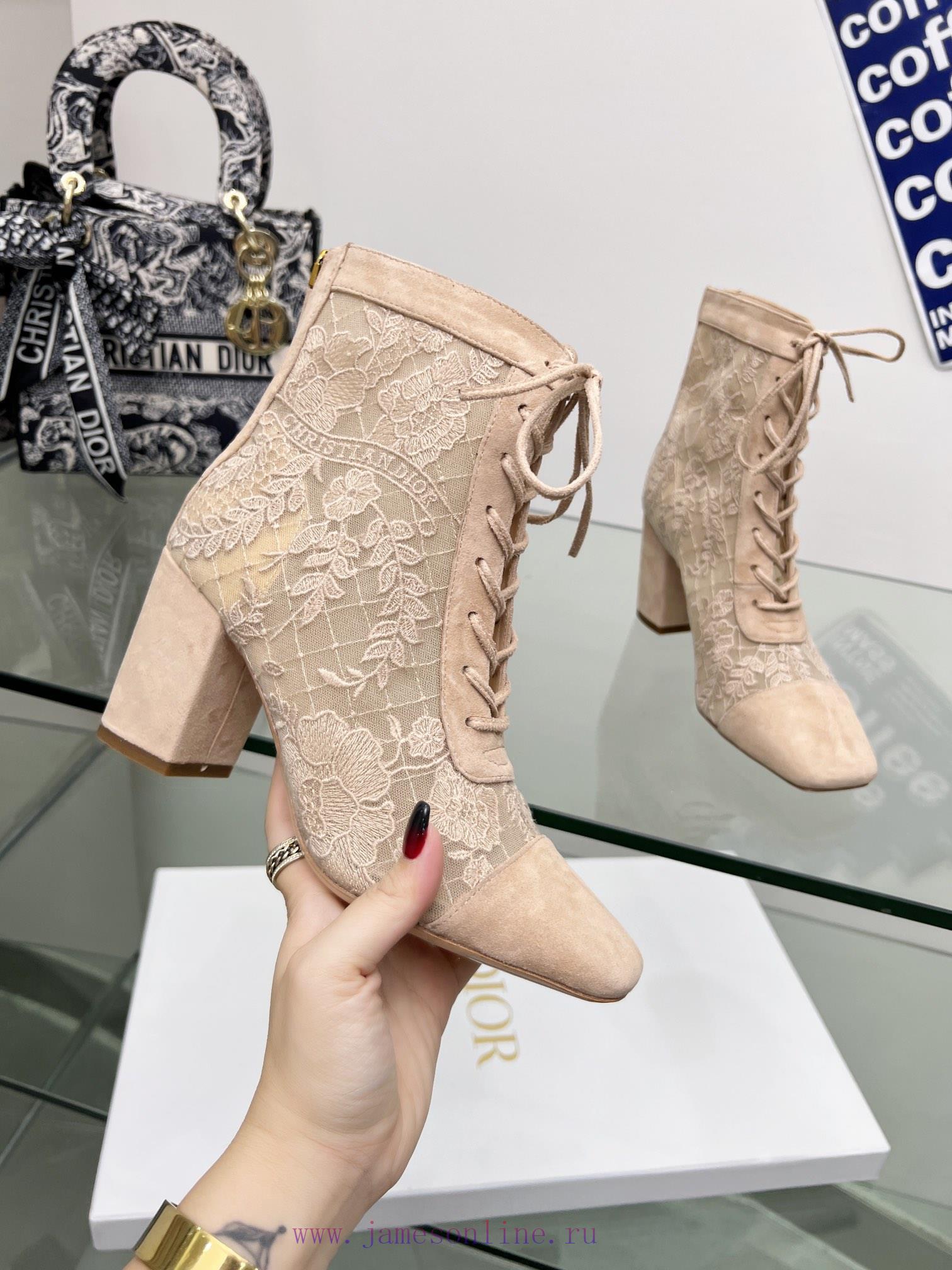Follow the bootsJ'ADIOR Embroidered Jacquard Mesh Boots Dior 2023 Spring/Summer Latest Coloruh1s91p8