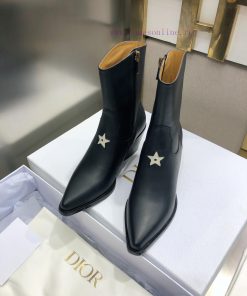 Dior LA 2021 Autumn/Winter Poster New Pointed Women's Short Boots CD Celebrity Same Style Thcskoy935