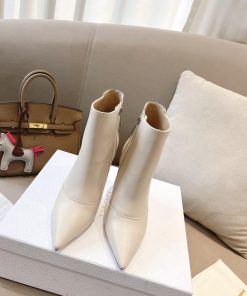 Dio.r Dior 2023 autumn new pointed short boots with lucky pentagram heel and sexiness indexUyco508zm