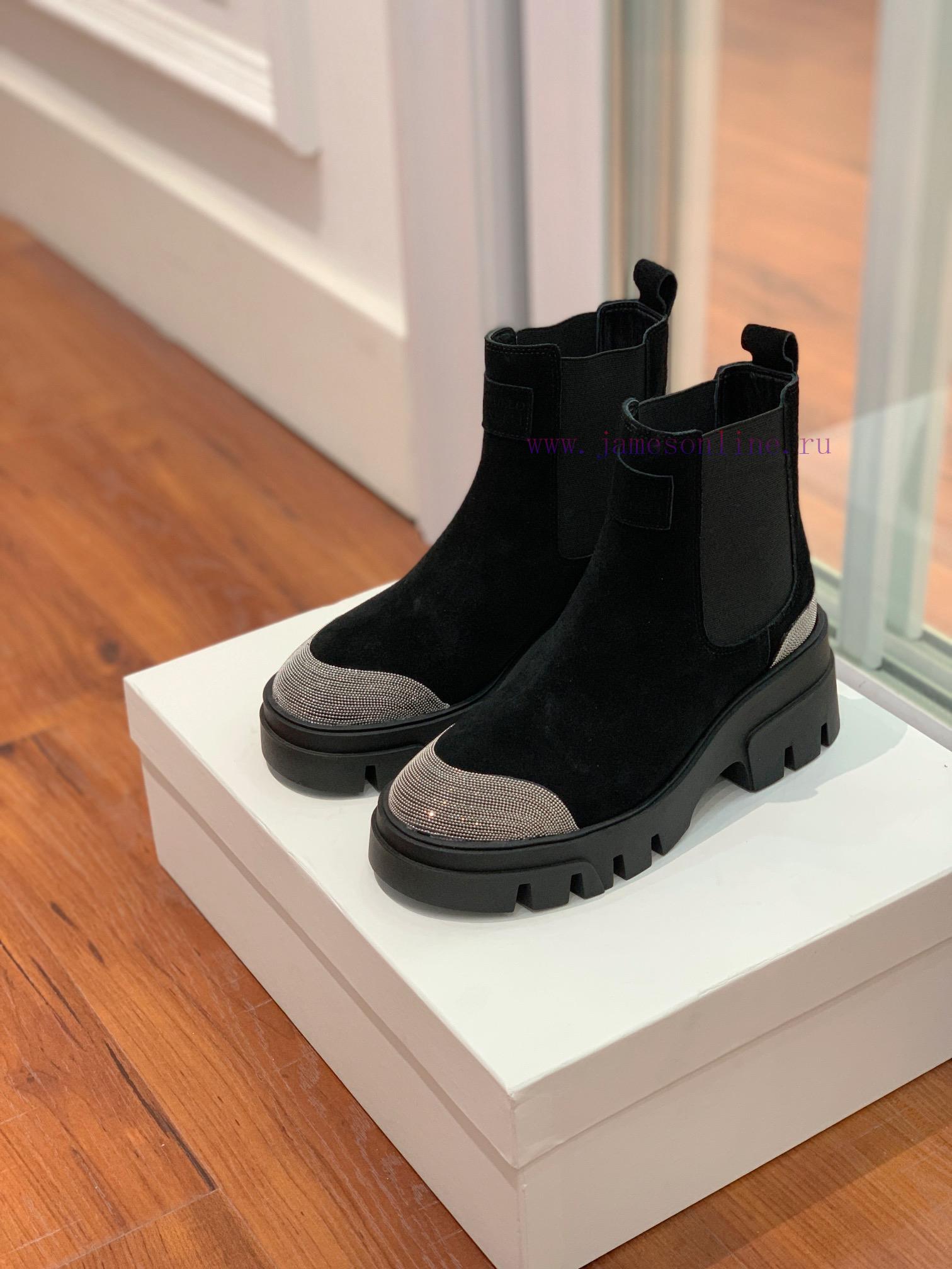 BRUNELL * CUCINELL * One foot short boot material upper made of cow suede sheepskin lining, 66iits34 - Image 4