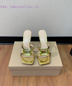 Gianvit Ross large button square toe slippers adhere to the design style of elegant and intew88us8cr