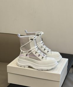 McQueen 233 Autumn/Winter Strap Short Boots New ProductSuede patchwork cowhide paired with bm9zma9lg