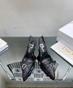 DIOR2024/𝐒𝐒𝐧𝐞𝐰 Spring/Summer New Product Vintage Electric Embroidery High Heels———————————Com1ek4b44