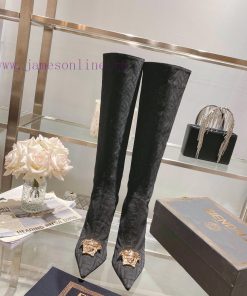 Fendi&Versace Joint CollectionLong boots 16 inchesReal leather bottom𝐧𝐞𝐰 Show style Fendi Du9l2pqu57