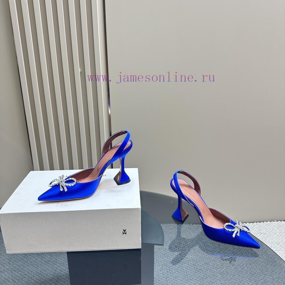 Amina Muaddi Sparkling Diamond Bow Beautiful Fashion ShoesAuthentic 11 Remastered Top Qualitlhotdaxy - Image 7