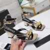 Versace Fashion Show New [Sun] [Sun] [Sun] Medusa New Low Waterproof Platform Sandals Lacque2tvmiwv7