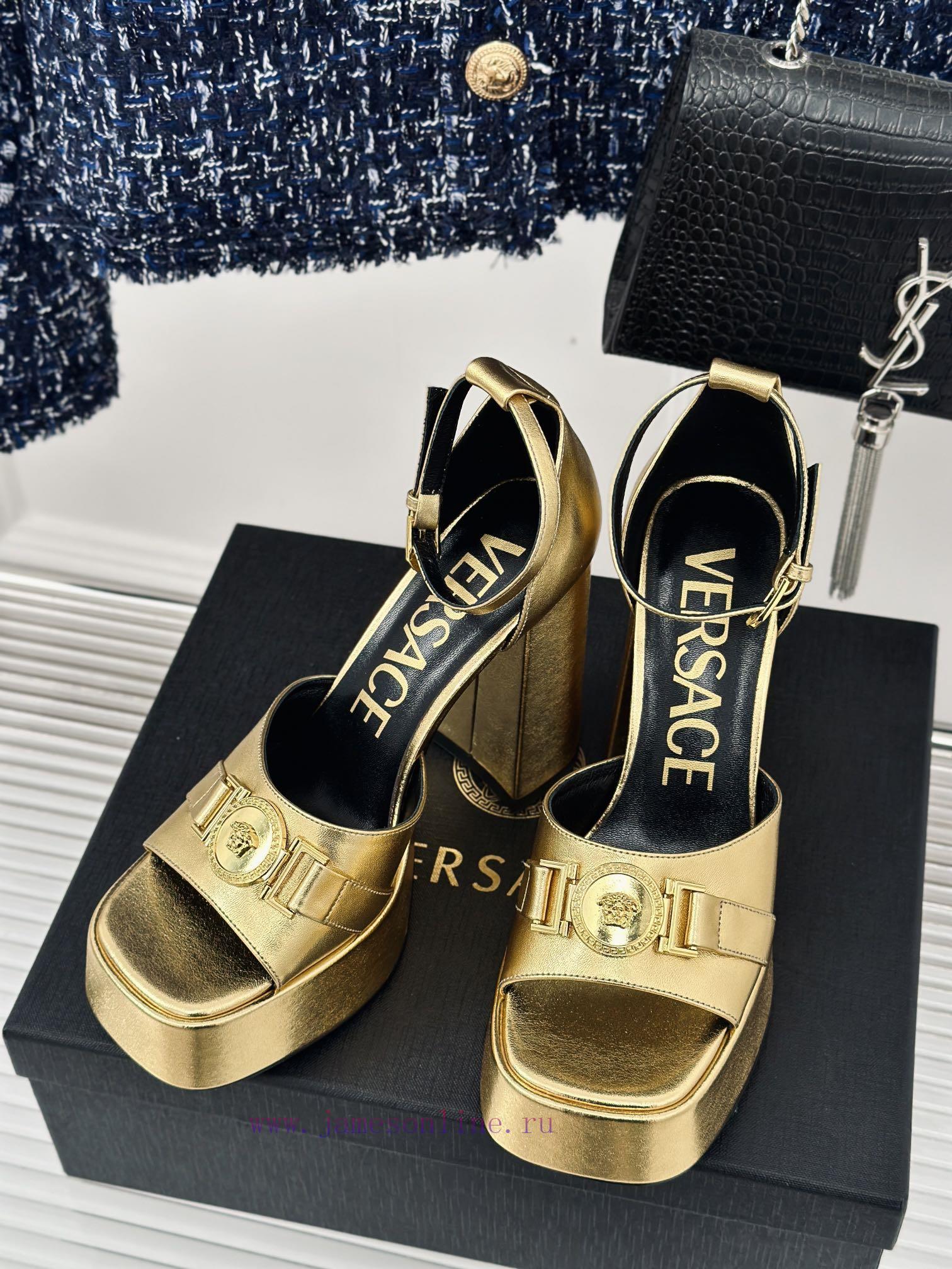 Versace | Versace 24S Spring/Summer New ProductHentian High Heels Waterproof Platform High Hxck6fns3 - Image 3