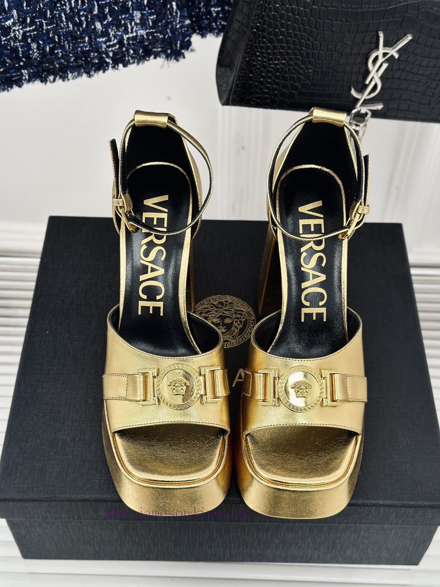 Versace | Versace 24S Spring/Summer New ProductHentian High Heels Waterproof Platform High Hxck6fns3 - Image 5