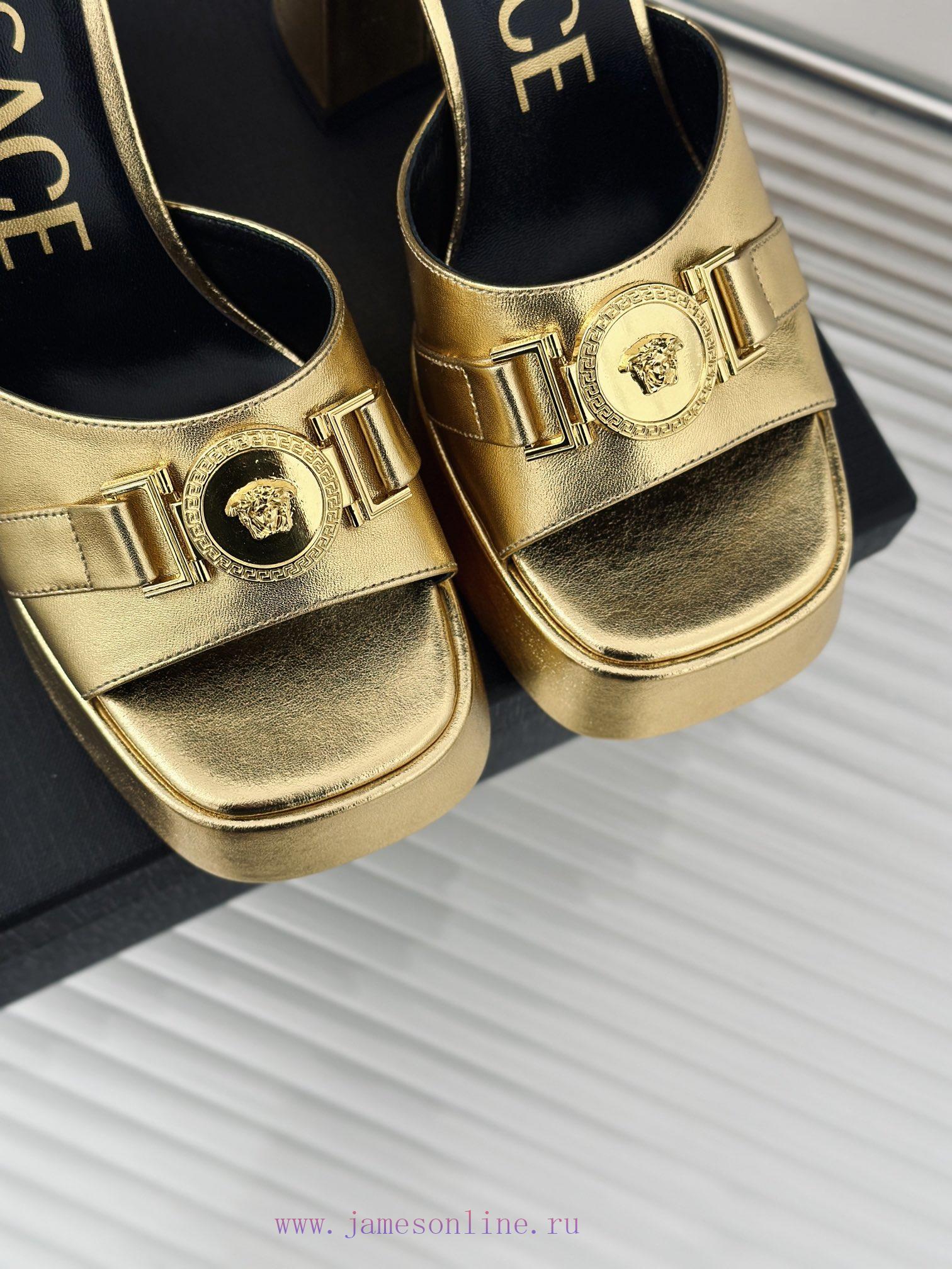 Versace | Versace 24S Spring/Summer New ProductHentian High Heels Waterproof Platform High Hxck6fns3 - Image 8