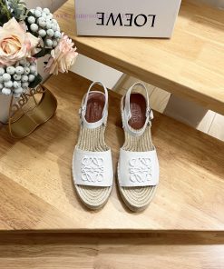 Brand LoeweLOEWE (Roewe) Slope heeled Fisherman's Shoes for Women, Canvas and Cow LeatherAnavv5m31te