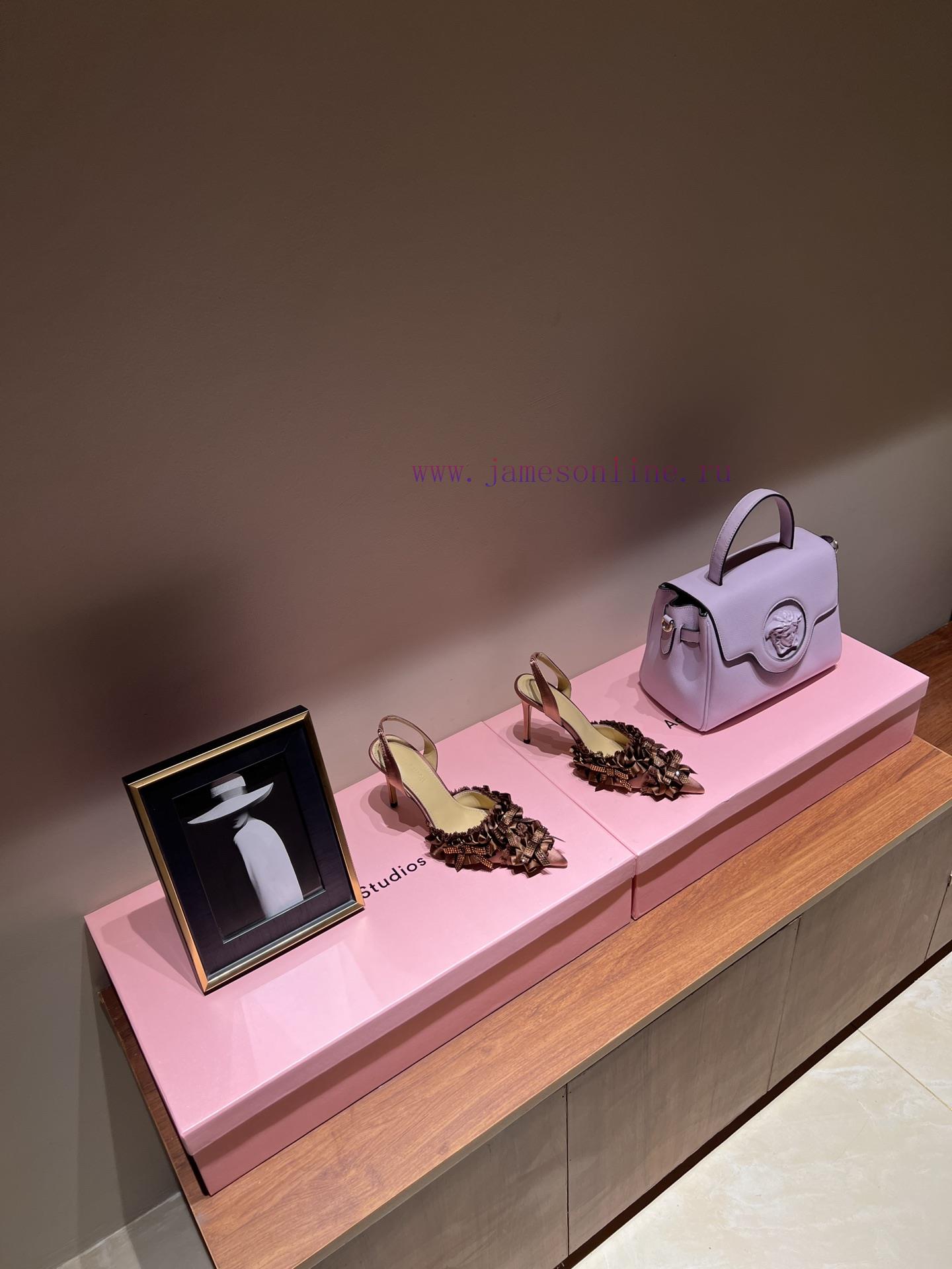 The most2024 early spring lace and crystal lace high-heeled sandalsExquisite princess shoes,1dj6x4et - Image 2