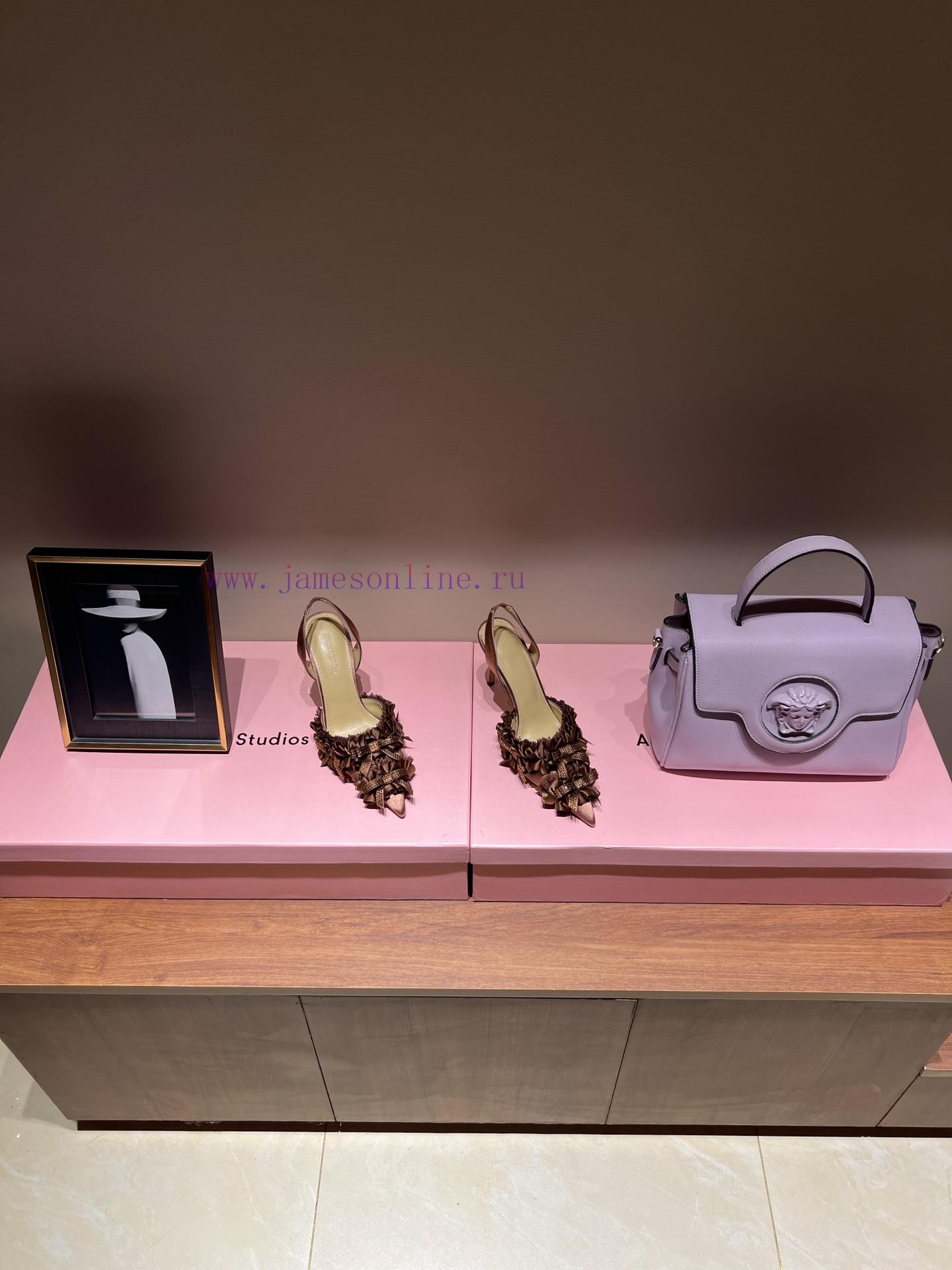 The most2024 early spring lace and crystal lace high-heeled sandalsExquisite princess shoes,1dj6x4et - Image 3