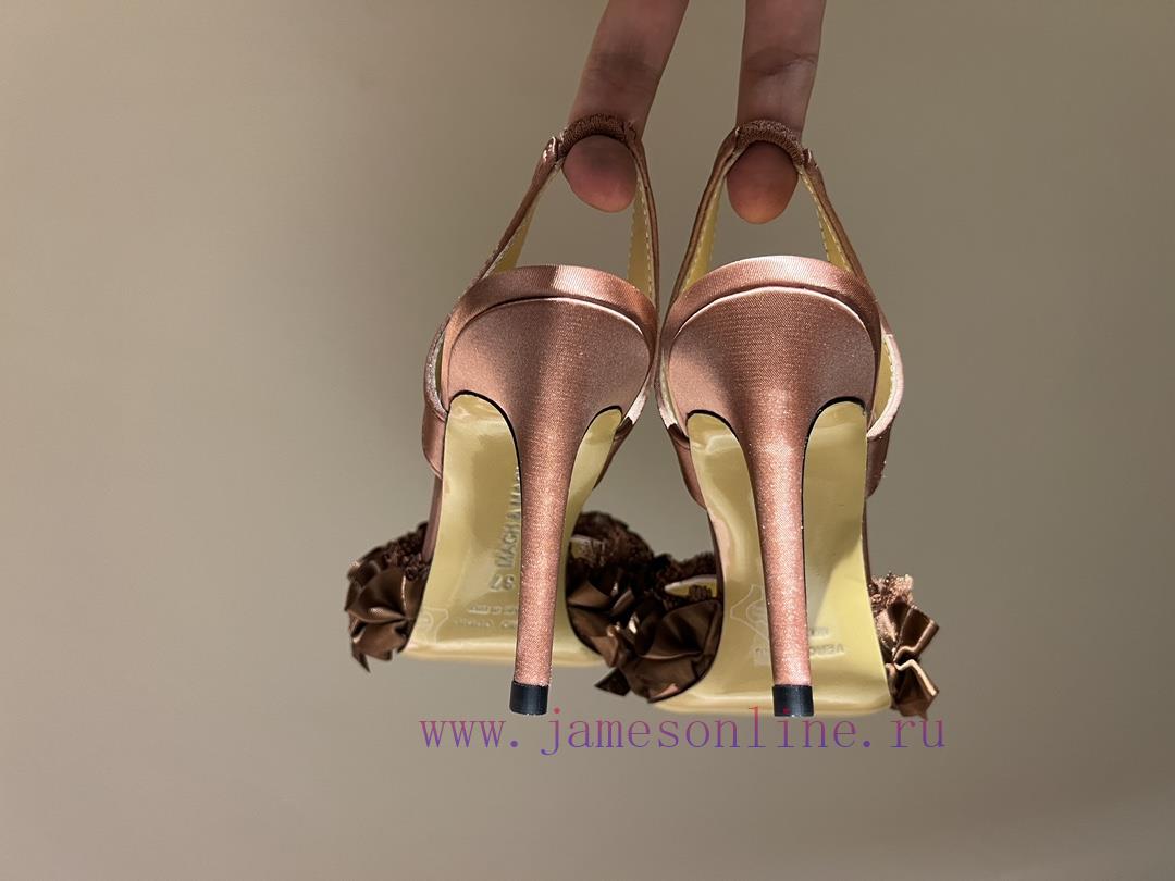 The most2024 early spring lace and crystal lace high-heeled sandalsExquisite princess shoes,1dj6x4et - Image 10