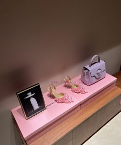 The most2024 early spring lace and crystal lace high-heeled sandalsExquisite princess shoes,zni23sk0