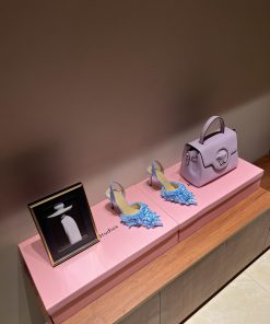 The most2024 early spring lace and crystal lace high-heeled sandalsExquisite princess shoes,idp41wa0