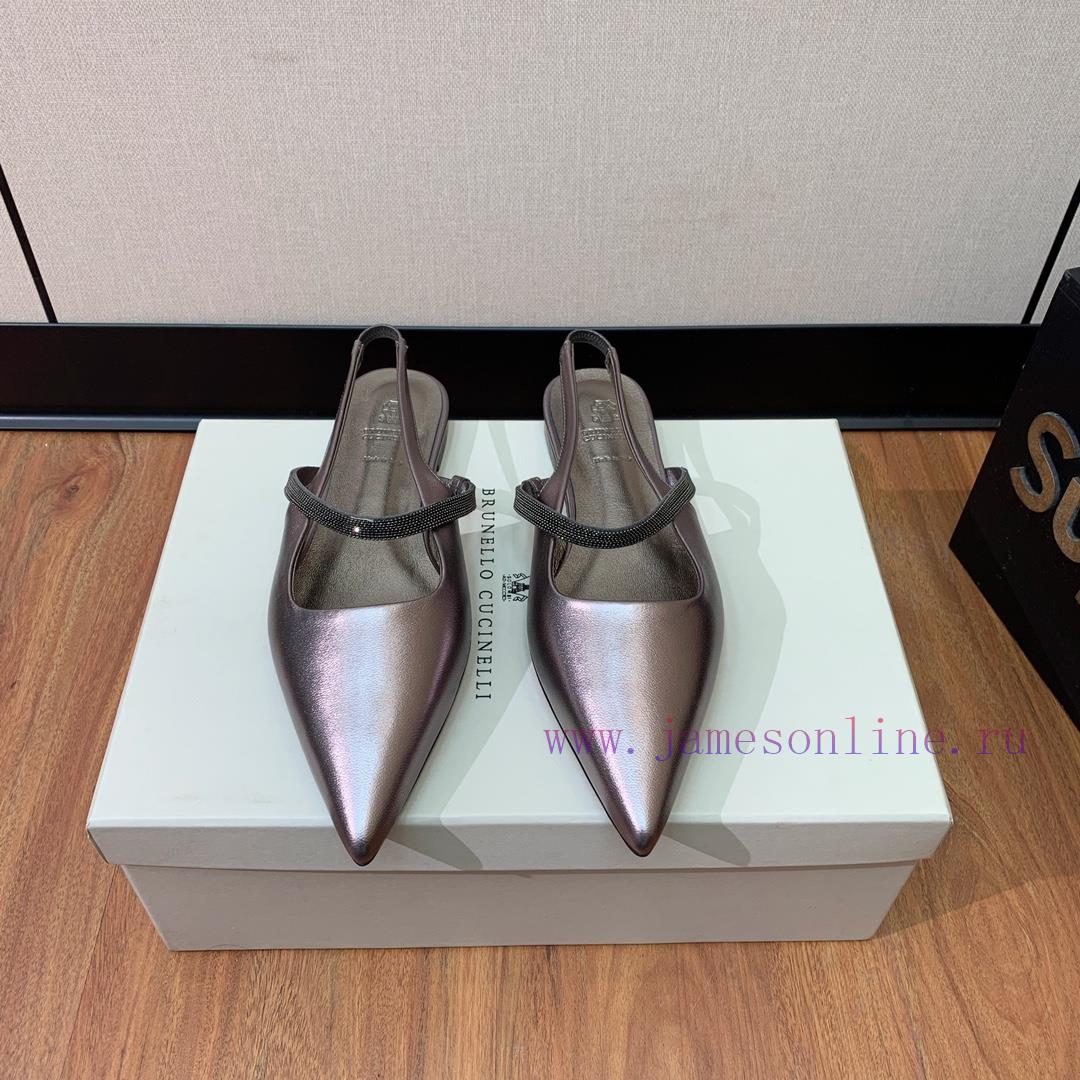 The classic inspiration of BRUNELL CUCINELL rear air flat sandals defines the modern and elen7t7q5fy - Image 2