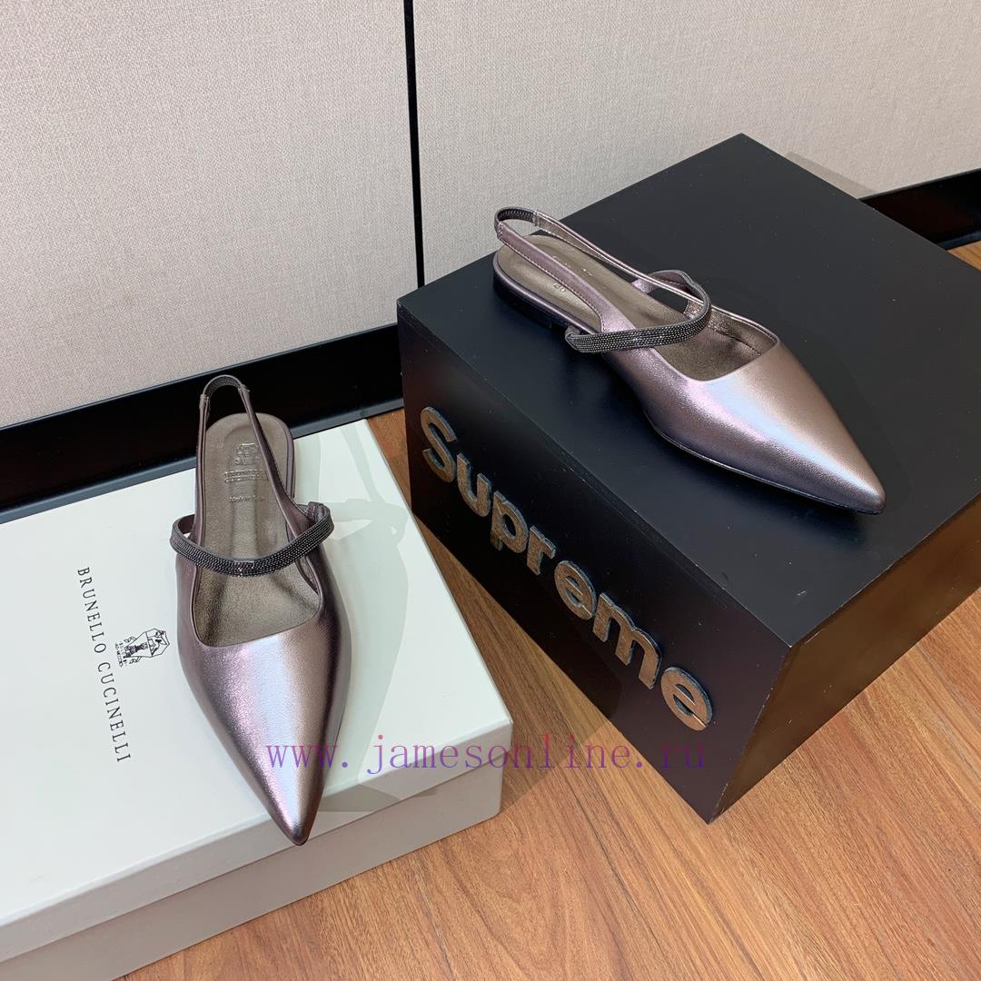 The classic inspiration of BRUNELL CUCINELL rear air flat sandals defines the modern and elen7t7q5fy - Image 3