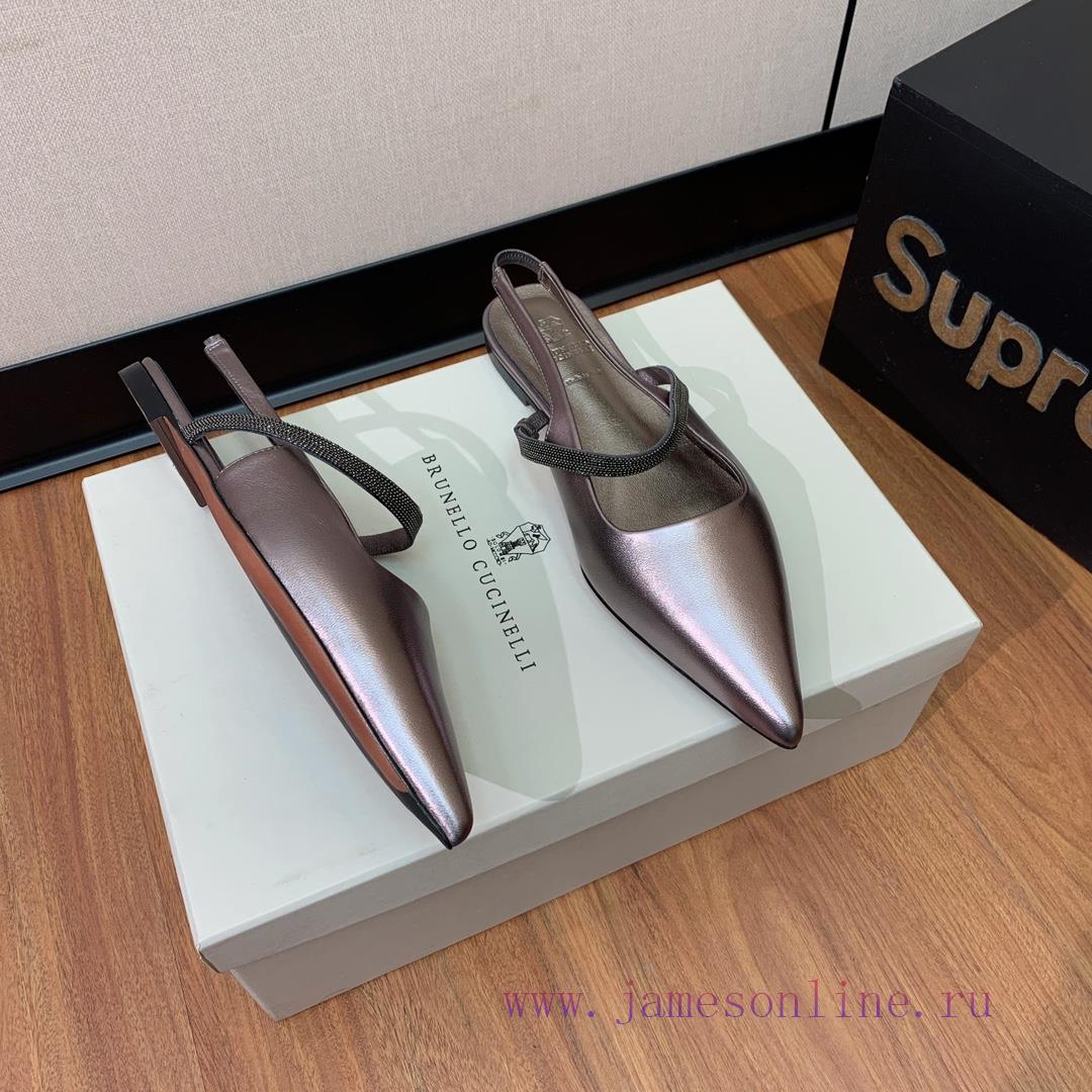 The classic inspiration of BRUNELL CUCINELL rear air flat sandals defines the modern and elen7t7q5fy - Image 6