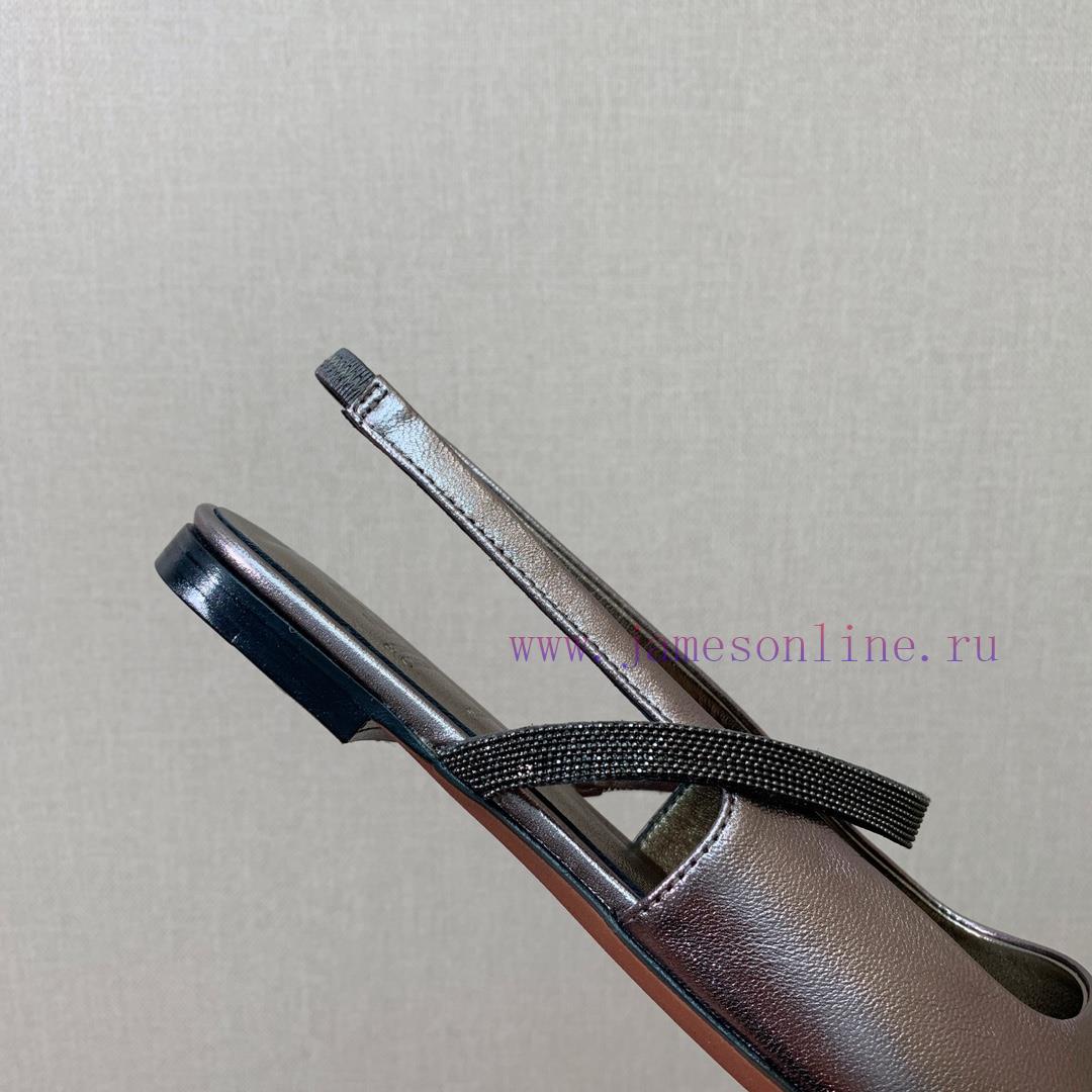 The classic inspiration of BRUNELL CUCINELL rear air flat sandals defines the modern and elen7t7q5fy - Image 10