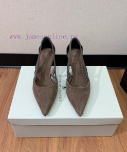 The classic inspiration of BRUNELL CUCINELL hollow sole defines the modern and elegant stylefj4pf348