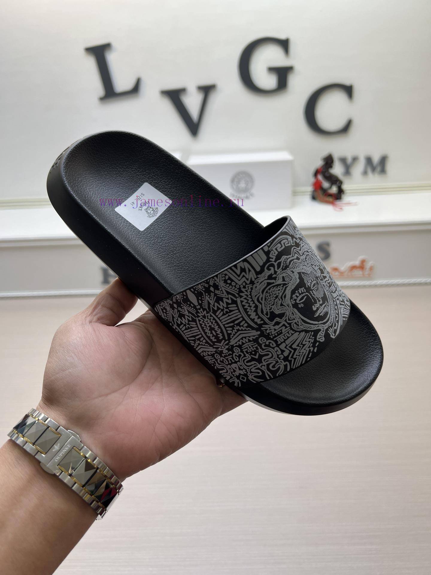 Versace slippers men's high-end brand official website 11 latest masterpiece original mold cdt5wodg0 - Image 2