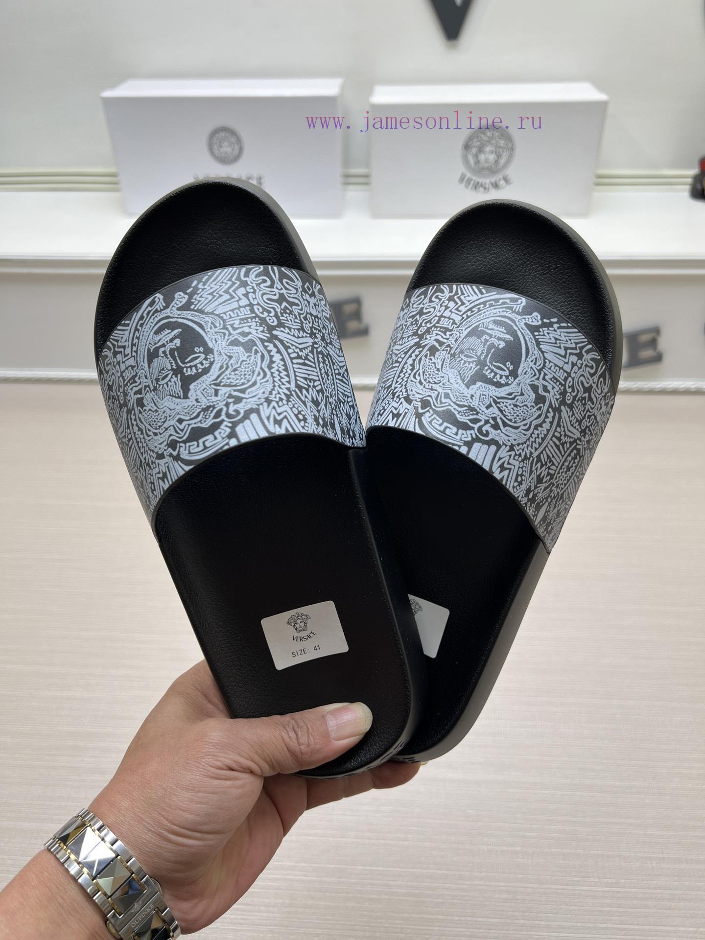 Versace slippers men's high-end brand official website 11 latest masterpiece original mold cdt5wodg0 - Image 3